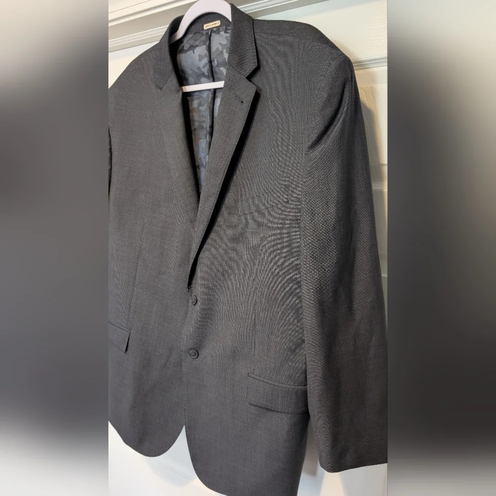 Joseph Abboud Just One Earth Dark Gray Slim Fit Blazer Sport Coat Super 120's - Picture 13 of 16